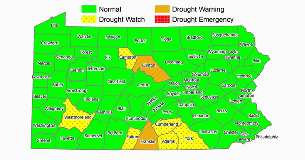 Drought watch lifted for Lebanon and other counties